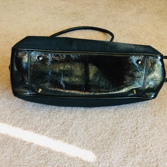 HOBO Patent Leather & Wool Handbag - Picture 9 of 10